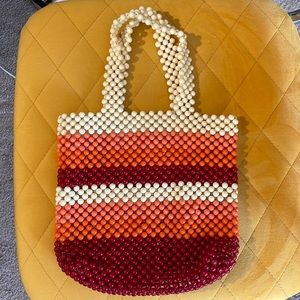 Beaded statement bag